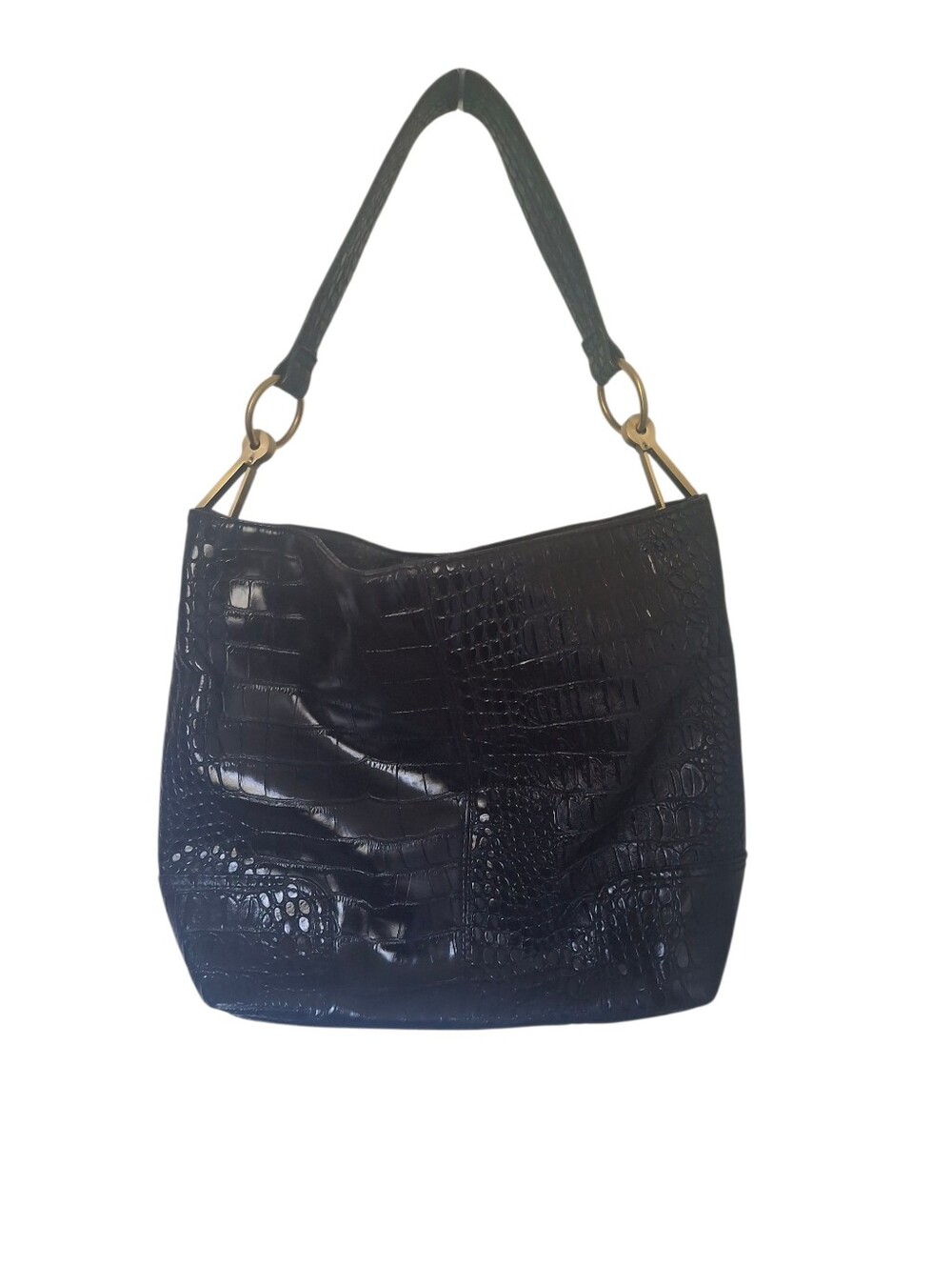BUENO Croc Embossed Hobo Bag